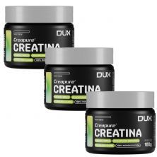 Kit 3X Creatina Creapure - 100g Sabor Natural - Dux Nutrition