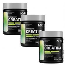 Kit 3X Creatina  Creapure  - 300g Sabor Natural - Dux Nutrition