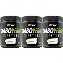 Kit 3X Creatina Diabo Verde Creapure - 200g  - Ftw