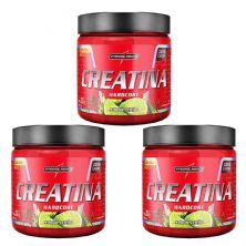 Kit 3X Creatina Hardcore - 350g Lim�o - Integral M�dica