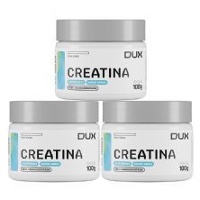 Kit 3X Creatina Monohidratada - 100g Sem Sabor - Dux Nutrition	