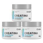 Kit 3X Creatina Monohidratada - 100g Sem Sabor - Dux Nutrition	