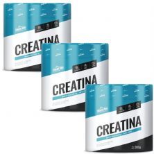 Kit 3X Creatina Monohidratada - 300g Natural - Shark Pro