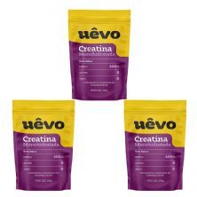 Kit 3X Creatina Monohidratada - 300g Natural - U�vo