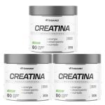 Kit 3X Creatina Monohidratada - 300g Sem Sabor - Herbamed