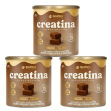 Kit 3X Creatina Monohidratada - 40 Dados 6,5g Brigadeiro - Desinch�