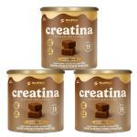 Kit 3X Creatina Monohidratada - 40 Dados 6,5g Brigadeiro - Desinch�