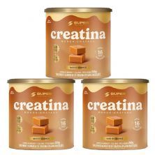 Kit 3X Creatina Monohidratada - 40 Dados 6,5g Caramelo - Desinch�