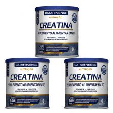 Kit 3X Creatina Nutri��o - 300g Neutro - Catarinense