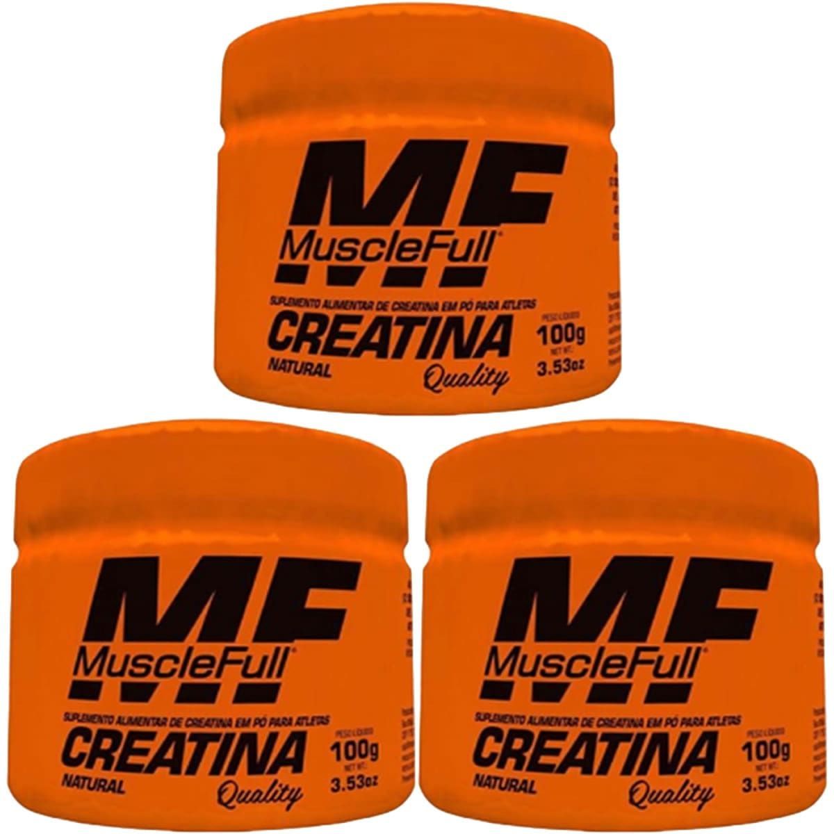 Kit 3X Creatina Quality Price - 100g Natural - MuscleFull