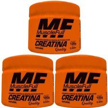 Kit 3X Creatina Quality Price - 100g Natural - MuscleFull