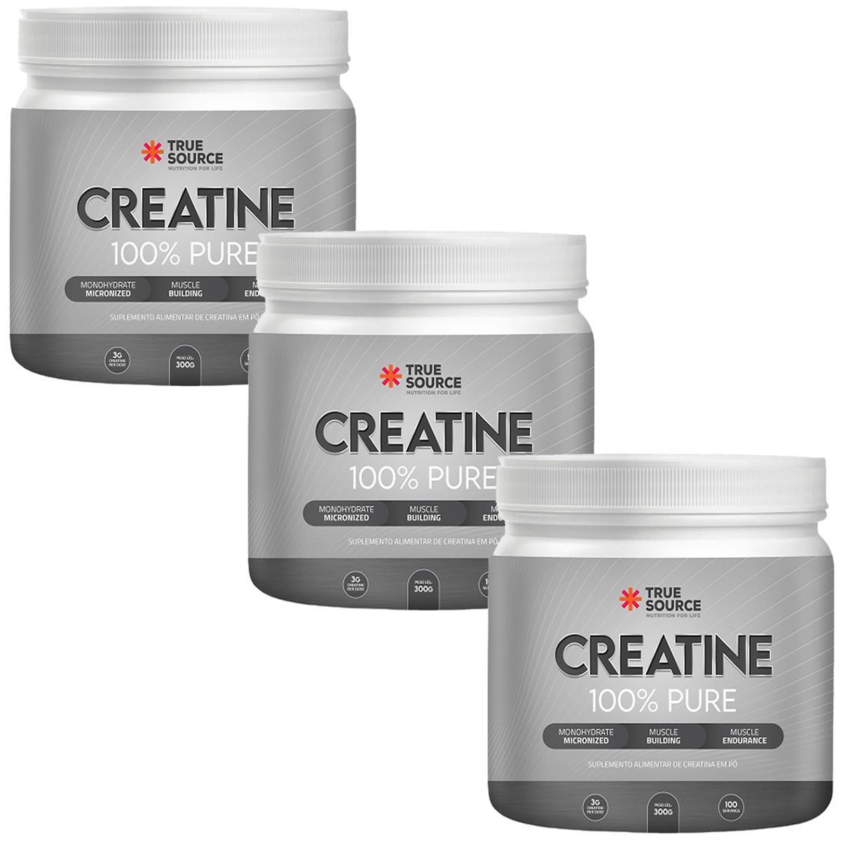 Kit 3X Creatine 100% Pure - 300g - True Source