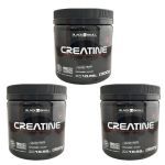 Kit 3X Creatine Monohidratada - 300g Sem Sabor  - Black Skull