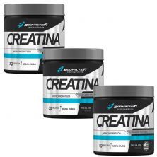 Kit 3X Creatine Monohydrate - 300g - BodyAction