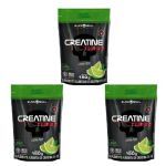 Kit 3X Creatine Turbo - 150g Refil Lim�o - Black Skull