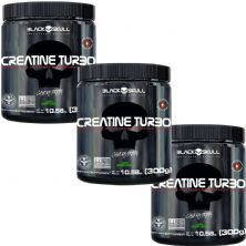 Kit 3X Creatine Turbo Monohidratada - 300g Lim�o - Black Skull