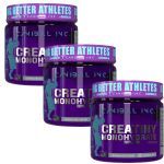 Kit 3X Creatiny Monohydrate - 300g Sem Sabor - Canibal