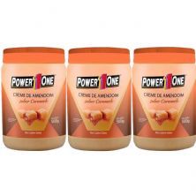 Kit 3X Creme de Amendoim - 500g Caramelo - Power One