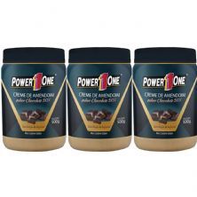 Kit 3X Creme de Amendoim - 500g Chocolate 50% - Power One