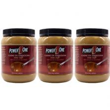 Kit 3X Creme de Amendoim com Caf� - 1005g - Power One