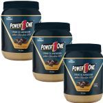 Kit 3X Creme de Amendoim com Peda�os de Chocolate - 1005g - Power One
