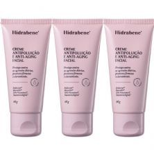 Kit 3X Creme Facial Antipolui��o e  Anti-Aging - 60g - Hidrabene