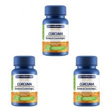 Kit 3X C�rcuma - 30 C�psulas - Catarinense Nutri��o