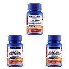 Kit 3X C�rcuma - 60 C�psulas - Catarinense Nutri��o