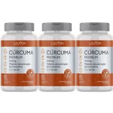 Kit 3X C�rcuma - 60 C�psulas  - Lauton Nutrition