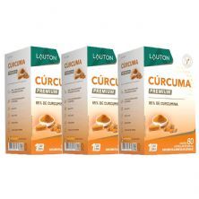 Kit 3X C�rcuma Premium - 30 C�psulas - Lauton Nutrition