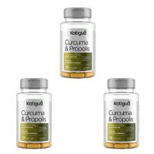 Kit 3X C�rcuma + Pr�polis - 30 C�psulas - Katigu�