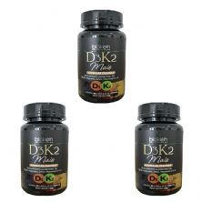 Kit 3X D3K2 Mais C�lcio Magn�sio e Zinco- 60 C�psulas - Bioklein