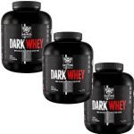 Kit 3X Dark Whey Darkness - 2.300g Chocolate com Amendoim - IntegralM�dica
