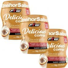 Kit 3X Delicious Coffee - 100g Cappuccino - FTW