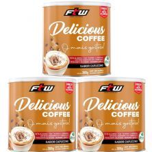 Kit 3X Delicious Coffee - 300g  Cappuccino - FTW