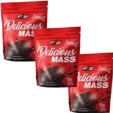 Kit 3X Delicious Mass - 3000g Refil Chocolate - FTW