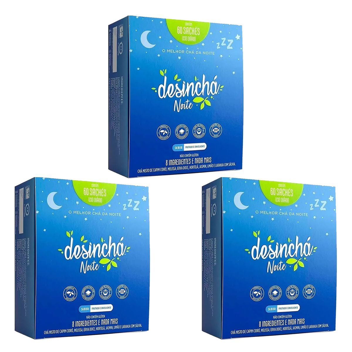 Kit 3X Desinch� Noite - 60 Sach�s - Desinch�