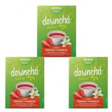 Kit 3X Desinch� Sabores - 10 Sach�s Morango com Baunilha - Desinch�