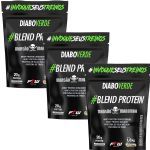 Kit 3X Diabo Verde Blend Protein Mans�o Maromba - 1800g Refil Cookies - FTW