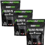 Kit 3X Diabo Verde Blend Protein Mans�o Maromba - 1800g Refil Morango - FTW