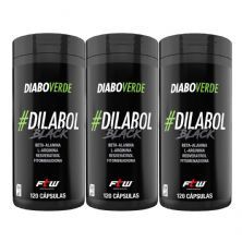 Kit 3X Diabo Verde #Dilabol Black - 120 C�psulas - FTW