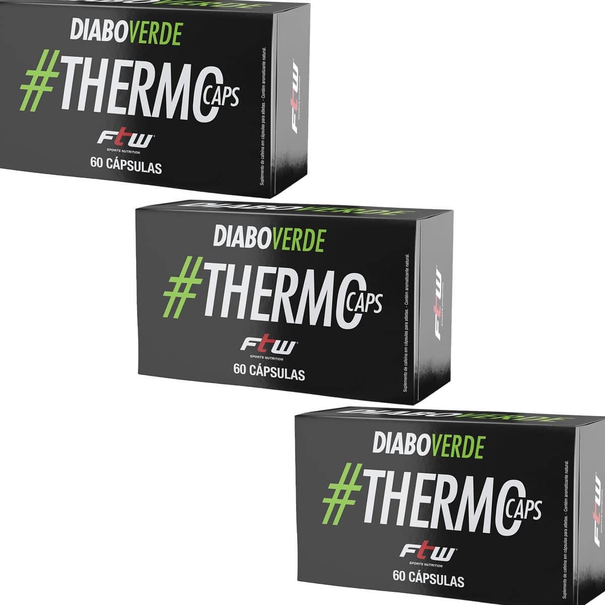 Kit 3X Diabo Verde Extremo - Box 60 C�psulas - FTW