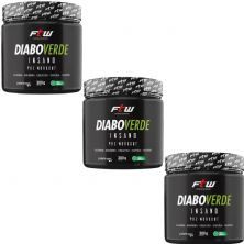 Kit 3X Diabo Verde Insano Pre - Workout - 300g Lim�o - FTW