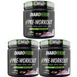 Kit 3X Diabo Verde Pre - Workout Nova F�rmula- 150g Cereja Ice - FTW