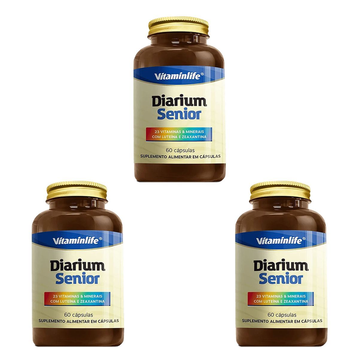 Kit 3X Diarium Senior - 60 C�psulas - VitaminLife