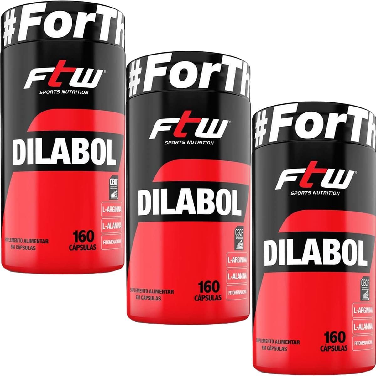 Kit 3X Dilabol - 160 C�psulas - FTW