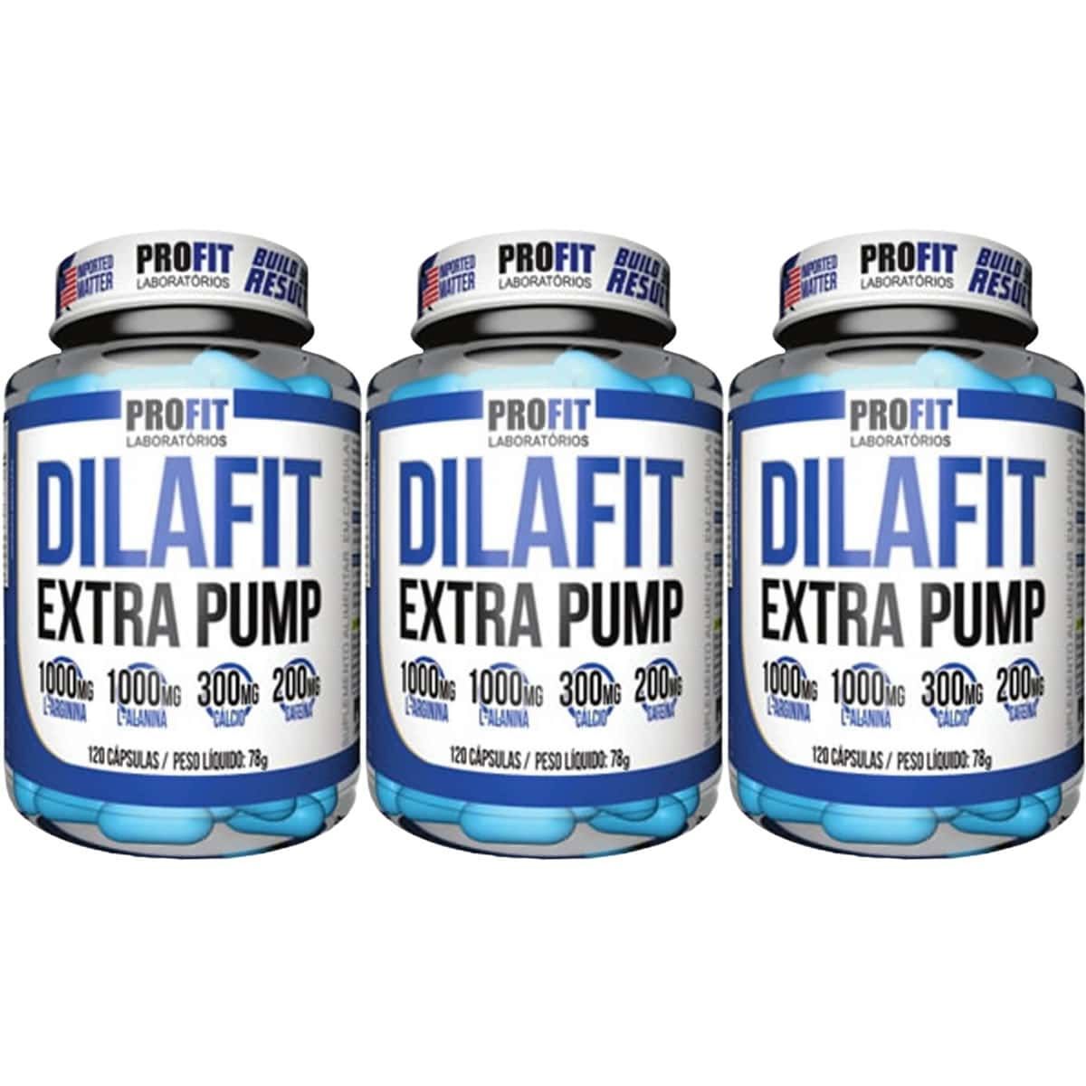 Kit 3X Dilafit Extra Pump - 120 C�psulas - Profit