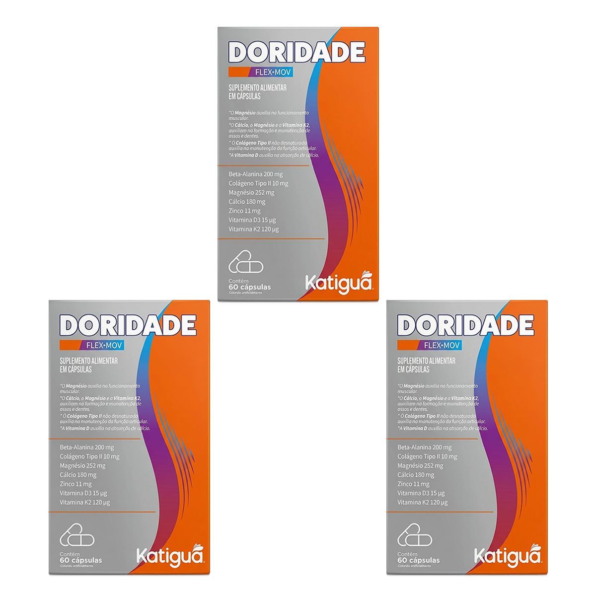 Kit 3X Doridade - 60 C�psulas - Katigu�