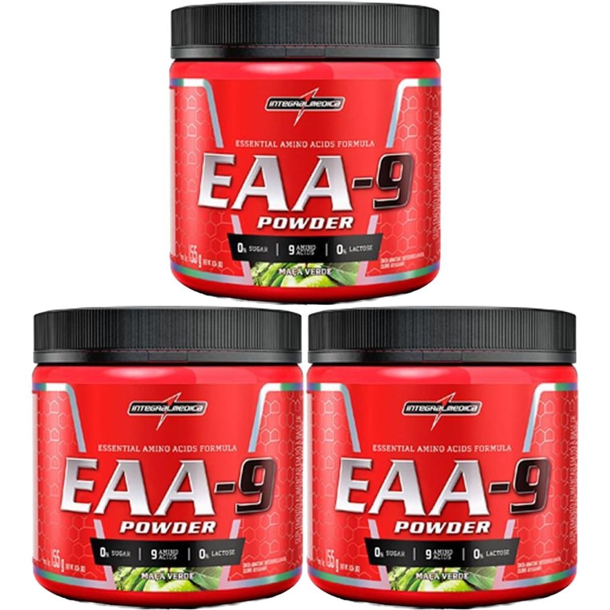 Kit 3X EAA-9 Power - 155g Ma�� Verde - IntegralM�dica