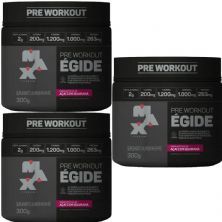 Kit 3X �gide Pre Workout - 300g A�a� Com Guaran� - Max Titanium